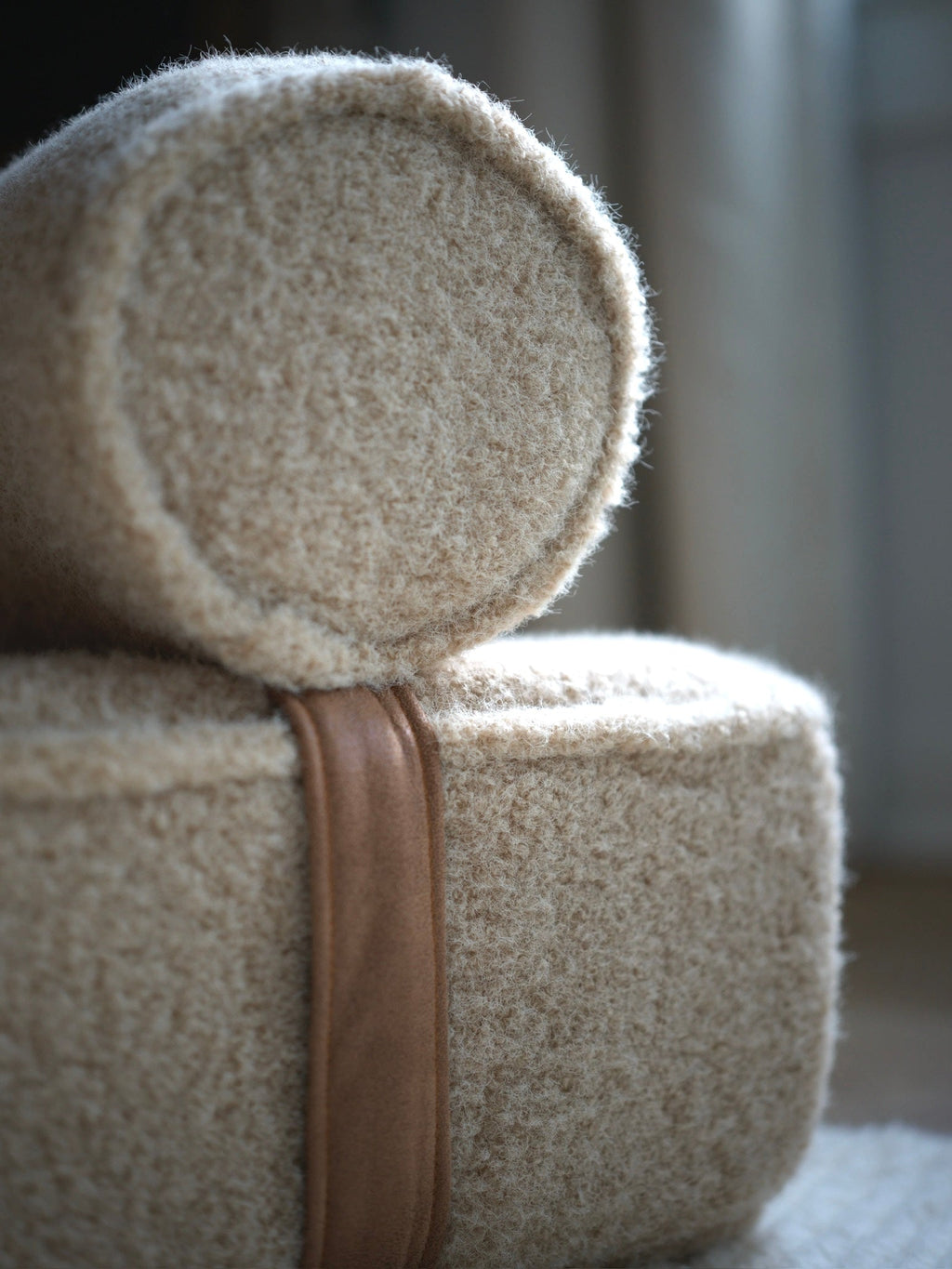 The Modern Day Bed — Boucle Lounge Dog Bed | High-Density Foam, Waterproof Lined, Washable