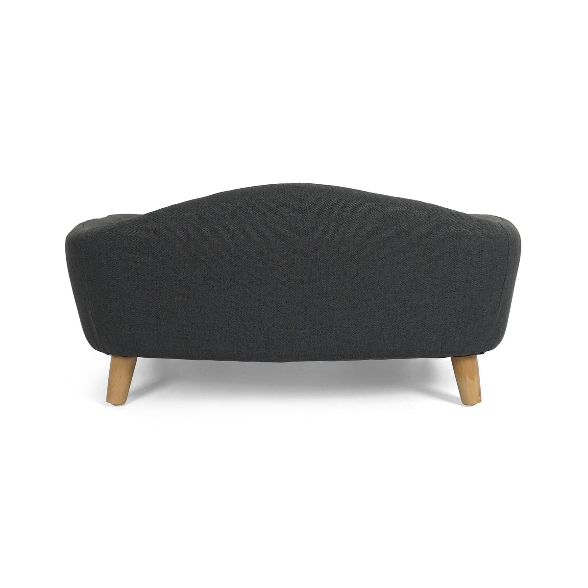 Elevated Dog Bed Frame for Small Dogs with Rubber Wood Legs - Dark Grey